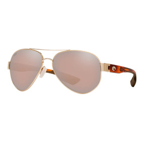 Costa South Point Sunglasses Polarized in Rose Gold with Copper Silver Mirror 580G